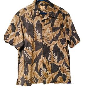 Panama Jack Hawaiian Shortsleeved Button Up Men’s Shirt Size Large